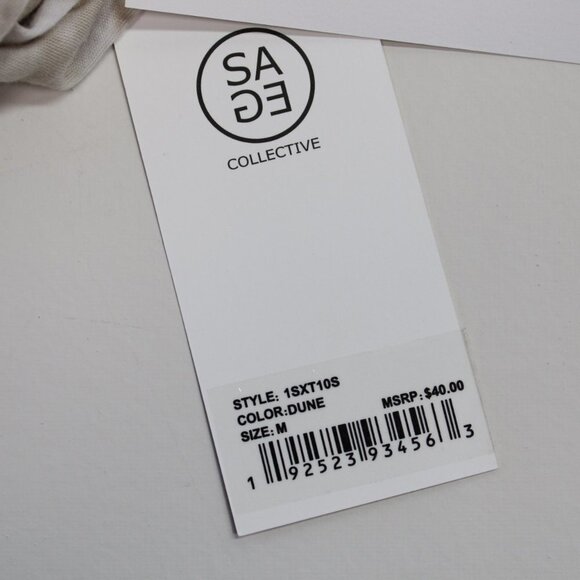 Sage Collective Tan and White (Dune) Tie-Dye Tank - Picture 9 of 9